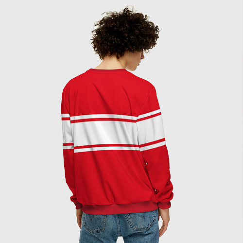 Мужской свитшот Герб Российской Федерации / 3D-Красный – фото 4