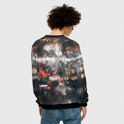 Мужской свитшот Юный гуль / 3D-Черный – фото 4
