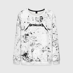 Свитшот мужской Metallica dirty ice, цвет: 3D-белый