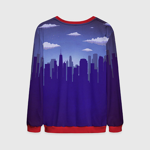 Мужской свитшот Street sharks - Городские Уличные Акулы / 3D-Красный – фото 2