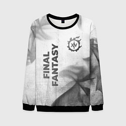 Свитшот мужской Final Fantasy - white gradient вертикально, цвет: 3D-черный