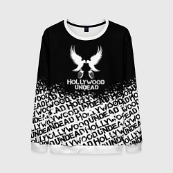 Свитшот мужской Hollywood Undead band, цвет: 3D-белый