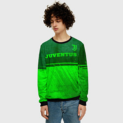 Свитшот мужской Juventus - green gradient посередине, цвет: 3D-черный — фото 2