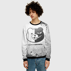 Свитшот мужской Danganronpa - white gradient, цвет: 3D-черный — фото 2