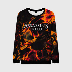 Свитшот мужской Assassins Creed red lava, цвет: 3D-черный