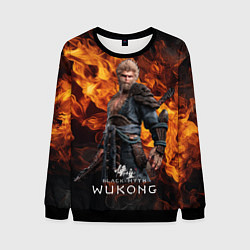 Мужской свитшот Король обезьян Black Myth Wukong fire