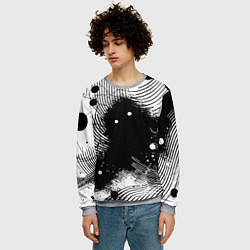 Свитшот мужской Призрак застигнутый врасплох - нейроарт, цвет: 3D-меланж — фото 2