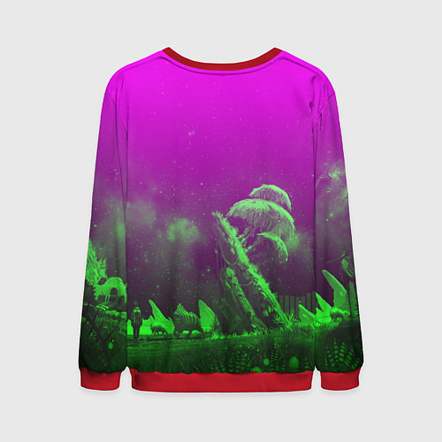 Мужской свитшот Starfield space rpg / 3D-Красный – фото 2