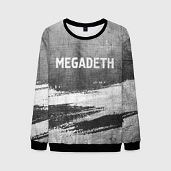 Свитшот мужской Megadeth - grey gradient посередине, цвет: 3D-черный