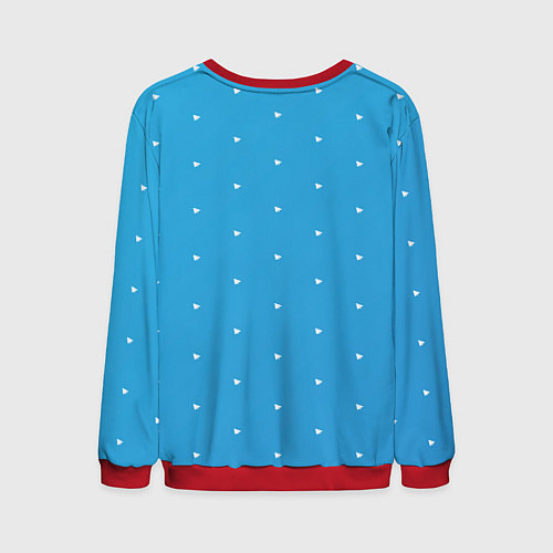 Мужской свитшот Freedurov паттерн из самолётиков / 3D-Красный – фото 2