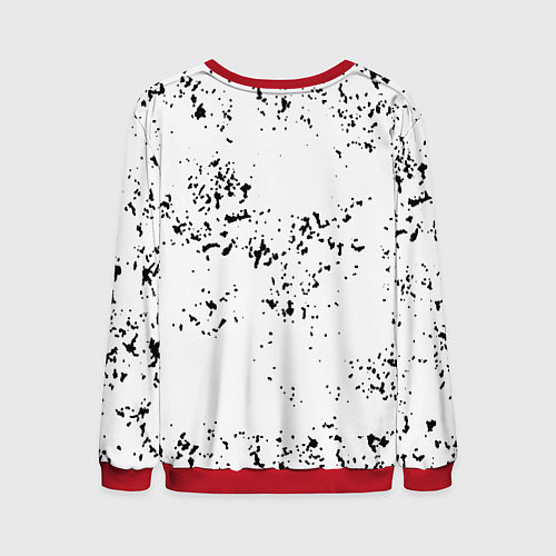 Мужской свитшот Ведьмак краски лого / 3D-Красный – фото 2