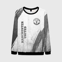 Мужской свитшот Manchester United - white gradient вертикально