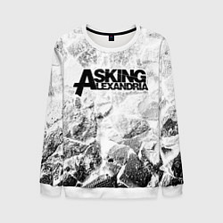 Мужской свитшот Asking Alexandria white graphite