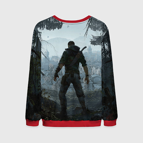 Мужской свитшот Кайл Крейн Dying light the beast / 3D-Красный – фото 2