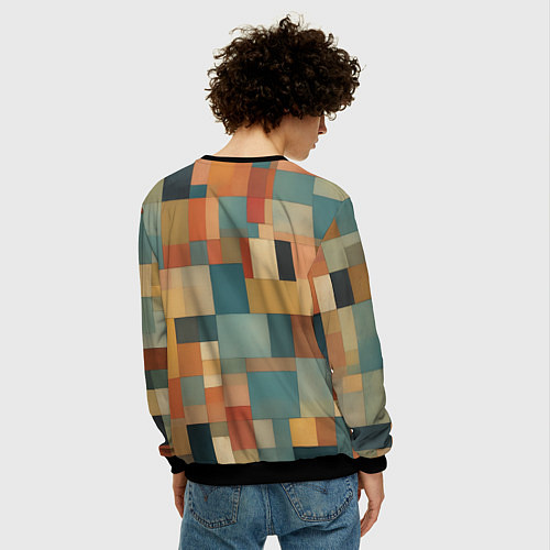Мужской свитшот Inspired by Paul Klee / 3D-Черный – фото 4
