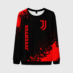 Свитшот мужской Juventus - red gradient вертикально, цвет: 3D-черный