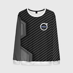 Свитшот мужской Volvo carbon car, цвет: 3D-белый