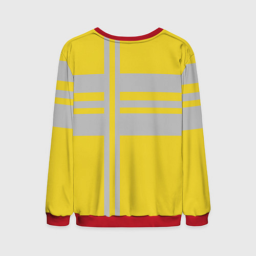 Мужской свитшот Полосы цвета / 3D-Красный – фото 2