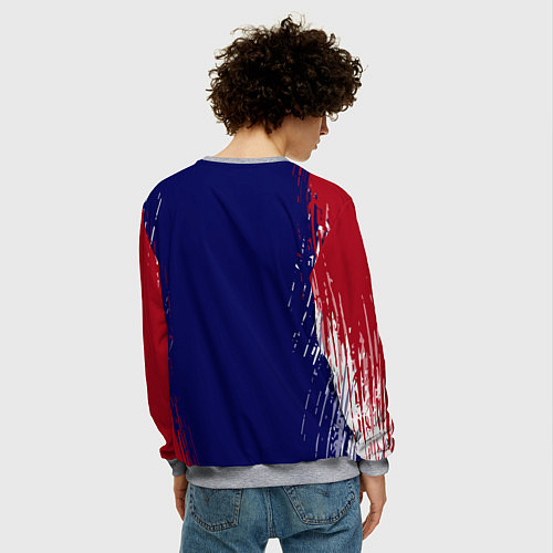 Мужской свитшот Velial squad кисть / 3D-Меланж – фото 4