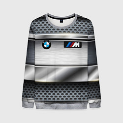 Свитшот мужской BMW metal texture, цвет: 3D-меланж