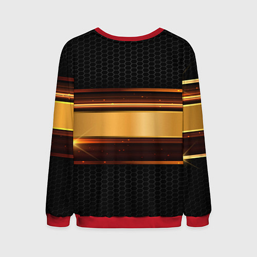 Мужской свитшот Chevrolet auto abstract / 3D-Красный – фото 2