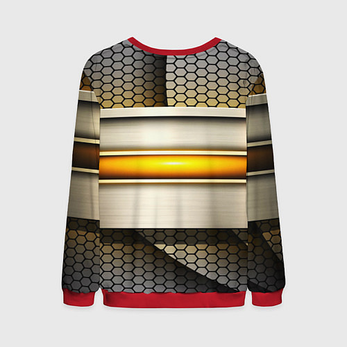 Мужской свитшот Nissan sport avto metal / 3D-Красный – фото 2