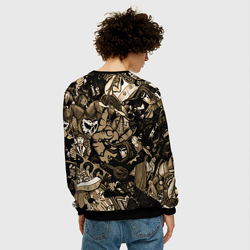 Мужской свитшот Король и шут средневековья играют рок / 3D-Черный – фото 4