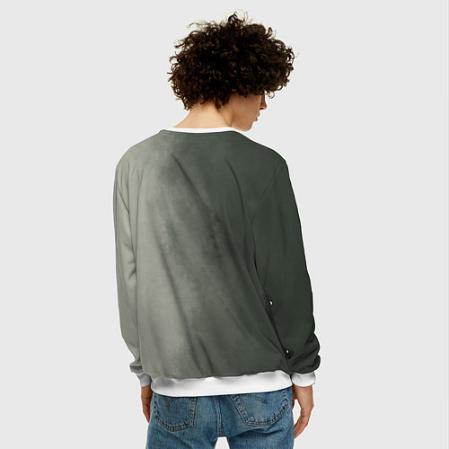 Мужской свитшот Сумасшедший Битлджус / 3D-Белый – фото 4