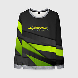 Свитшот мужской Cyberpunk 2077 stripes line, цвет: 3D-меланж