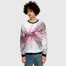 Свитшот мужской Электрическое сплетение, цвет: 3D-черный — фото 2