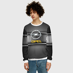 Свитшот мужской Opel carbon metal steel, цвет: 3D-белый — фото 2