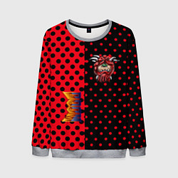 Свитшот мужской Doom pattern steell, цвет: 3D-меланж
