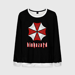Свитшот мужской Biohazard logo, цвет: 3D-белый