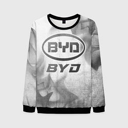 Свитшот мужской BYD - white gradient, цвет: 3D-черный