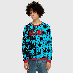 Свитшот мужской ACDC mem party, цвет: 3D-красный — фото 2