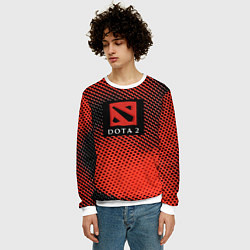 Свитшот мужской DOTA 2 краски абстракция, цвет: 3D-белый — фото 2