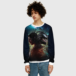 Свитшот мужской Веном и Эдди, цвет: 3D-белый — фото 2