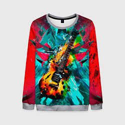 Мужской свитшот Электрогитара в красках