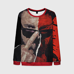 Свитшот мужской Между добром и злом, цвет: 3D-красный