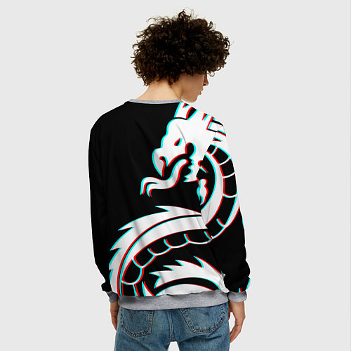 Мужской свитшот Assassins Creed Shadows game / 3D-Меланж – фото 4