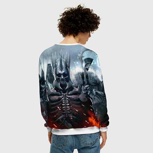 Мужской свитшот Призрачные всадники / 3D-Белый – фото 4