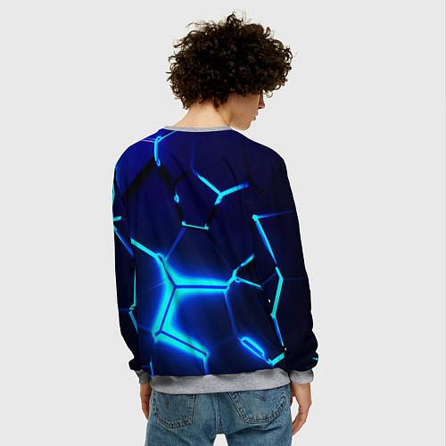 Мужской свитшот Doom плиты / 3D-Меланж – фото 4