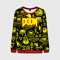 Свитшот мужской Doom x Witcher, цвет: 3D-красный