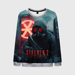 Свитшот мужской Stalker 2 зараженная зона, цвет: 3D-меланж