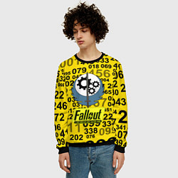 Свитшот мужской Fallout pattern symbol, цвет: 3D-черный — фото 2