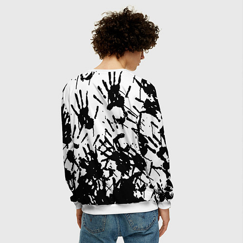 Мужской свитшот Death stranding 2 / 3D-Белый – фото 4