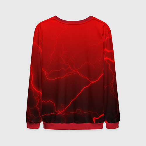 Мужской свитшот Starcraft молнии / 3D-Красный – фото 2