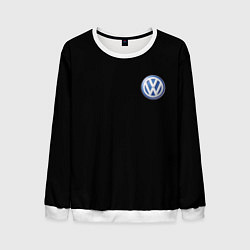 Свитшот мужской Volkswagen logo auto, цвет: 3D-белый
