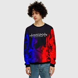Свитшот мужской Horizon: Zero Dawn flame steel, цвет: 3D-черный — фото 2