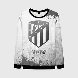 Свитшот мужской Atletico Madrid - white gradient, цвет: 3D-черный